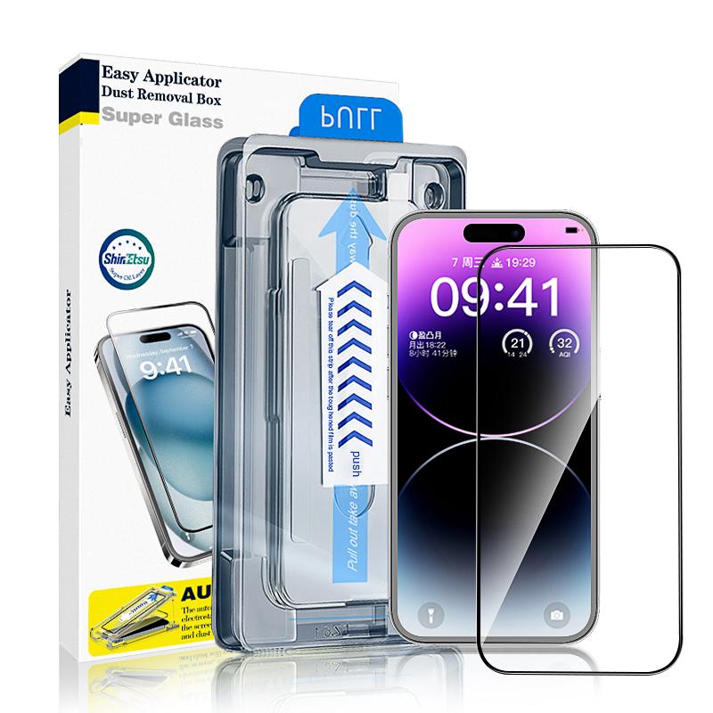 iPhone 16, 15, 14, 13, 12, 11, X All Models Easy Install High Quality 9H Tempered Glass Screen Protector